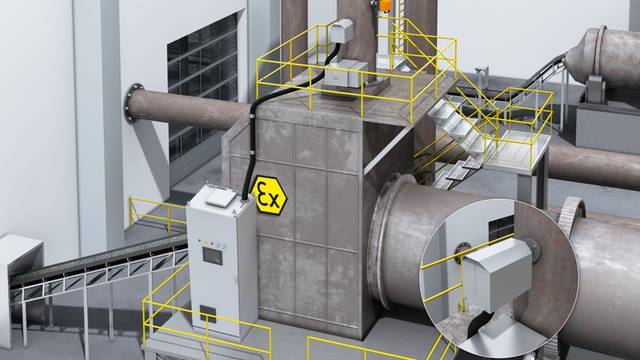 Application picture of MCS200HW emission monitoring solution