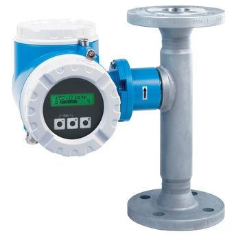 Picture of thermal mass flowmeter t-mass 65F with flanges for industrial gases & compressed air