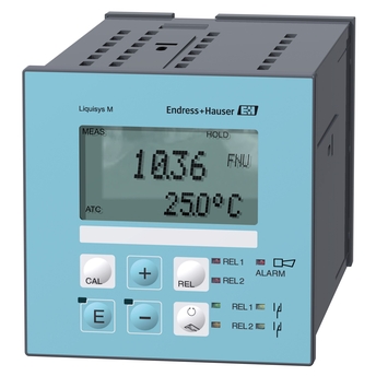 Liquisys CUM223 is a compact panel transmitter for turbidity and suspended solids measurement.