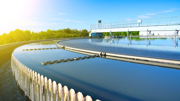 Picture of wastewater treatment plant